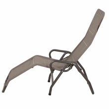 Relaxliege >BITO< in anthrazit/taupe,  - 139x118x72cm (BxHxT)