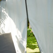 Loungebett >WAIKIKI< in grau,  - 206x200x150cm (BxHxT)