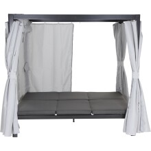 Loungebett >WAIKIKI< in grau,  - 206x200x150cm (BxHxT)