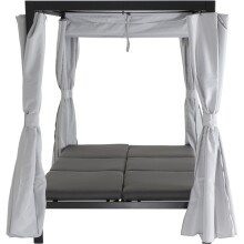 Loungebett >WAIKIKI< in grau,  - 206x200x150cm (BxHxT)