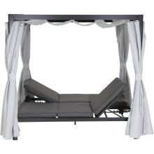 Loungebett >WAIKIKI< in grau,  - 206x200x150cm (BxHxT)
