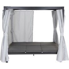 Loungebett >WAIKIKI< in grau,  - 206x200x150cm (BxHxT)