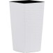 Pflanzkübel >NIZZA< in weiß, Kunststoff - 46,5x25cm (HxD)