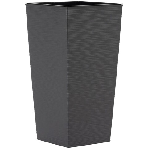 Pflanzkübel >NIZZA< in graphit, Kunststoff - 68x35cm (HxD)