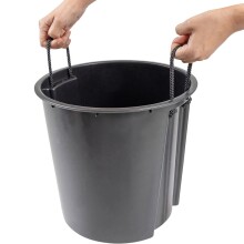 Pflanzkübel >LOCON< in weiß, Kunststoff - 57x30cm (HxD)