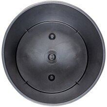 Pflanzkübel >LILLE< in anthrazit, Kunststoff - 25x46,5cm (D/H)