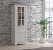 Vitrine >ILOPPA<  2 Türen, 1 Schub, Schnee/ Nelson Eiche Dekor - 75,6x209,8x44,3cm BxHxT
