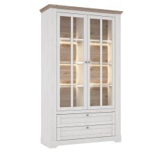 Vitrine >ILOPPA< 2 Türen, 2 Schübe,...