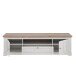 Lowboard >ILOPPA< 2 Türen, 1 Schub, Schnee/ Nelson Eiche Dekor - 204,7x59,1x55cm (BxHxT)