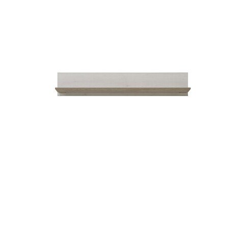 Wandboard >ILOPPA< in Schnee  / Nelson Eiche Dekor - 145x25,6x22,1cm (BxHxT)