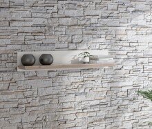 Wandboard >ILOPPA< in Schnee  / Nelson Eiche Dekor - 145x25,6x22,1cm (BxHxT)