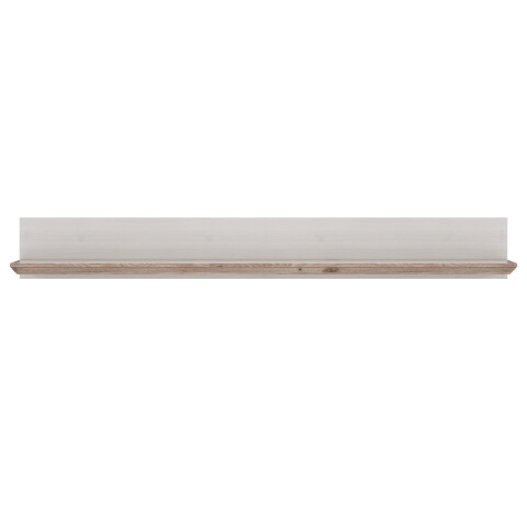 Wandboard >ILOPPA< in Schnee / Nelson Eiche Dekor - 205x25,6x22,1cm (BxHxT)