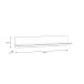 Wandboard >ILOPPA< in Schnee / Nelson Eiche Dekor - 205x25,6x22,1cm (BxHxT)