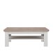 Couchtisch >ILOPPA< mit Ablage, in Schnee / Nelson Eiche Dekor - 120,6x45,3x60,4cm (BxHxT)