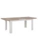 Kulissentisch >ILOPPA< ausziehbar 206,6, Schnee/ Nelson Eiche Dekor - 160/206,6x75x90cm BxHxT