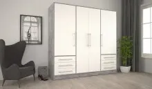 Drehtürenschrank >JUPITER< 4 Türen, 6...