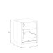 Nachtkommode >CULGOA< 2 Schubladen, Artisan Eiche Dekor / Weiss - 38,4x48,1x41,5cm (BxHxT)