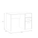 Schreibtisch >CULGOA< Schublade, Tür, Fach, Weiss/ Artisan Eiche Dekor - 110x74,8x60cm BxHxT
