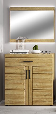 Garderoben-Set >Cortina< (2-teilig) Grandson Eiche - 93x190x38 BxHxT