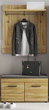 Garderoben-Set >Cortina< (2-teilig) Grandson Eiche...
