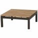 Gartentisch >ALVIDA< in Teak - 73,5x31,5x73,5 (BxHxT)