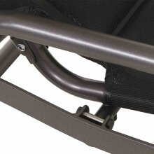 Relaxliege >FANO< in schwarz,  - 150x112x71cm (BxHxT)