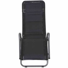 Relaxliege >FANO< in schwarz,  - 150x112x71cm (BxHxT)