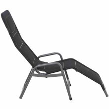 Relaxliege >FANO< in schwarz,  - 150x112x71cm (BxHxT)