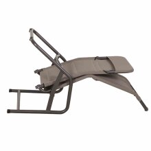Relaxliege >FANO< in taupe,  - 150x112x71cm (BxHxT)