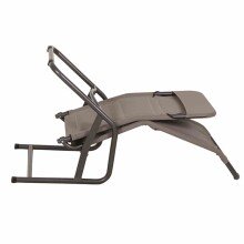 Relaxliege >FANO< in taupe,  - 150x112x71cm (BxHxT)