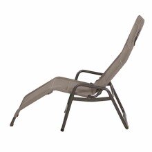 Relaxliege >FANO< in taupe,  - 150x112x71cm (BxHxT)