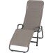 Relaxliege >FANO< in taupe,  - 150x112x71cm (BxHxT)