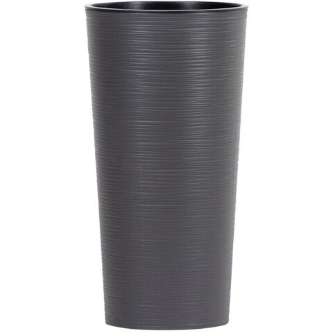 Pflanzkübel >MODERN< in graphit, Kunststoff - 57x30cm (HxD)