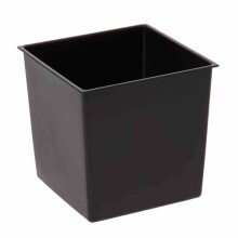 Pflanzkübel >BIRON< in graphit, Kunststoff - 25x26x25cm (BxHxT)