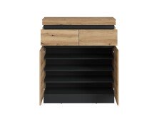 Garderoben-Set >Corte< (4-teilig) Evoke Eiche Dekor - 205x201x45 BxHxT