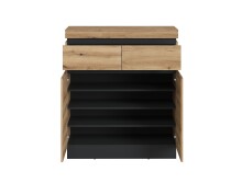 Garderoben-Set >Corte< (2-teilig) Evoke Eiche Dekor - 101x201x45 BxHxT