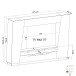 Wohnzimmer-Set >LINDA< in Weiss / Dekor Lamellen Artisan Eiche Dekor - 275x194,5x40cm (B/H/T)