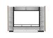 Wohnzimmer-Set >LINDA< in Weiss / Dekor Lamellen Artisan Eiche Dekor - 275x194,5x40cm (B/H/T)