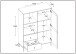 Highboard >WZ-0800< 2 Schübe, 1 Tür, Kiefer massiv weiß lackiert  - 100x136x40 (BxHxT)