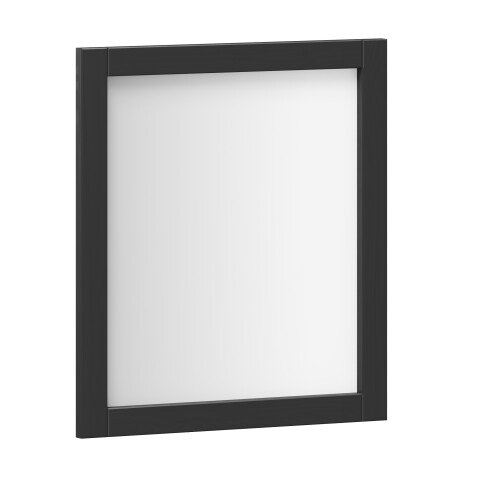 Spiegel >WZ-0800< in Kiefer massiv schwarz lackiert  - 62x70x2,5 (BxHxT)