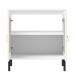 Waschbeckenunterschrank >WZ-0800< 2 Türen, 1 Boden, Kiefer massiv weiß lackiert - 62x65x40 (BxHxT)