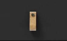 Hängeschrank >WZ-0800< 1 Tür, 2 Fächer, Kiefer massiv schwarz lackiert - 52x70x21 (BxHxT)