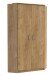 Eckkleiderschrank >Click< in Plankeneiche Dekor - 95x198x95 (BxHxT)
