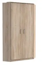 Eckkleiderschrank >Click< in Eiche Sägerau...