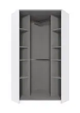 Eckkleiderschrank >Click< in Eiche Sägerau...