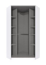Eckkleiderschrank >Click< in Eiche Sägerau...