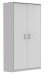 Eckkleiderschrank >Click< in weiss Dekor, Holzwerkstoff - 95x198x95cm (BxHxT)