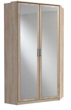 Eckkleiderschrank >Click< Eiche Sägerau /...