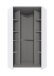 Eckkleiderschrank >Click< Plankeneiche / Spiegel - 95x198x95 (BxHxT)
