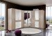 Eckkleiderschrank >Click< Plankeneiche / Spiegel - 95x198x95 (BxHxT)